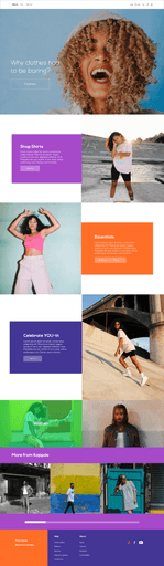 Kappde apparel - launch websites